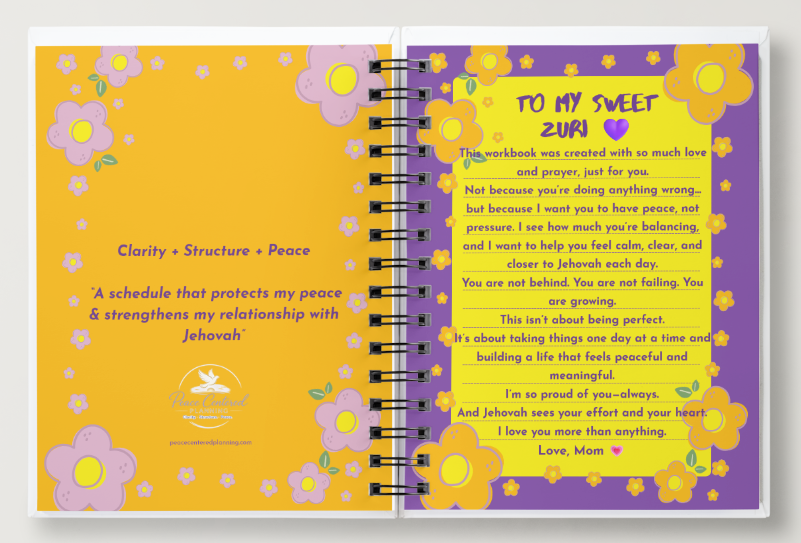 Peace-Centered Life Planner