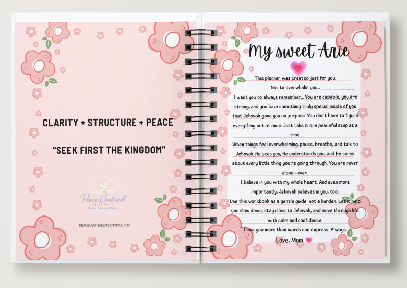 Peace-Centered Life Planner